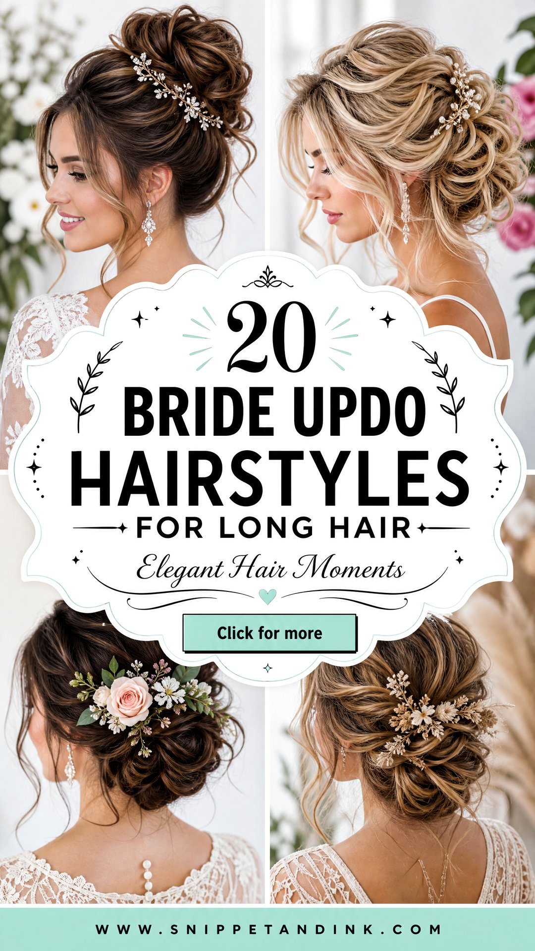 20 Bride Updo Hairstyles for Long Hair to Try Now - 20 Bride Updo Hairstyles for Long Hair to Try Now