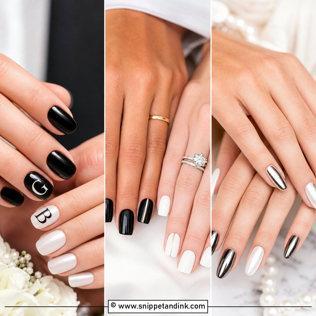 20 Bride and Groom Nail Art Ideas for Wedding Style