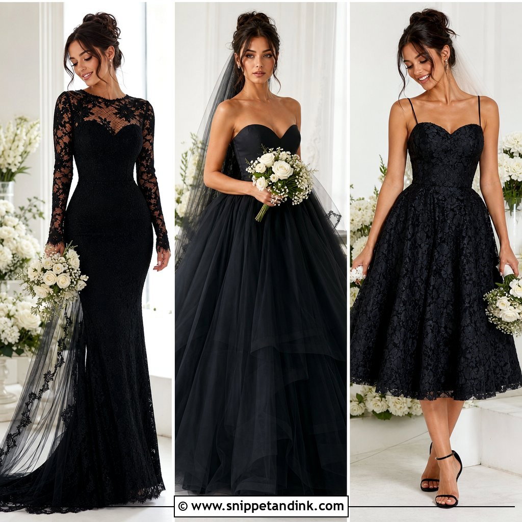 20 Bride in Black Ideas for a Bold, Modern Wedding Look