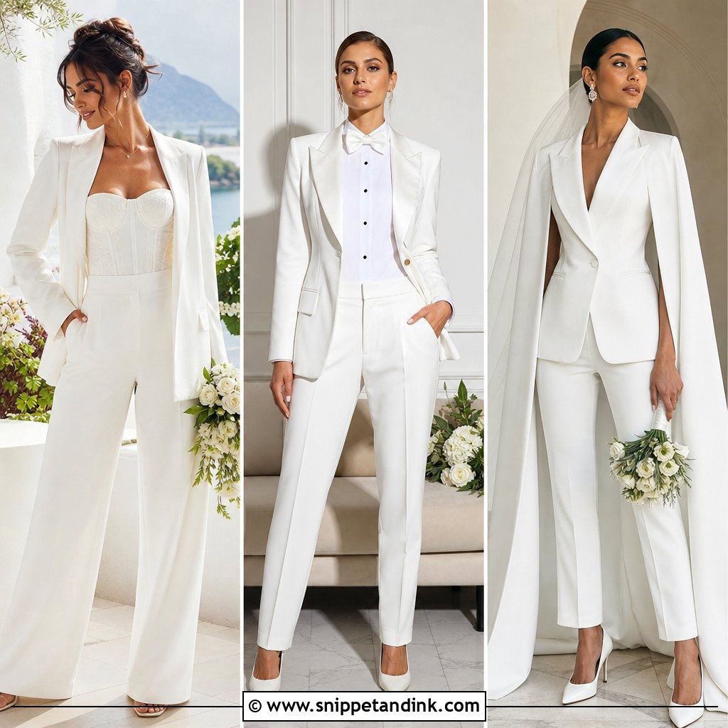 20 Bride in Suit Ideas for a Chic, Modern Wedding Statement