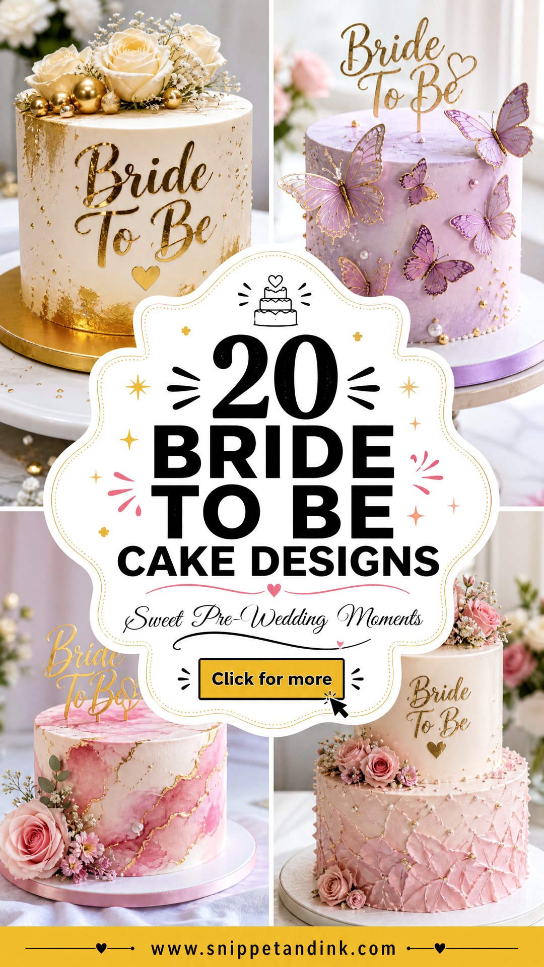 20 Bride to Be Cake Designs for Sweet Pre-Wedding Moments - 20 Bride to Be Cake Designs for Sweet Pre-Wedding Moments