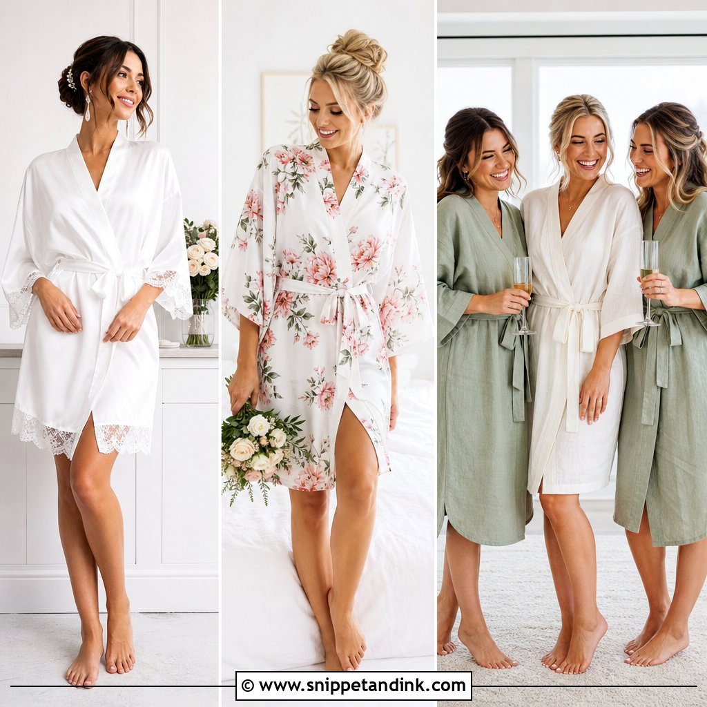 20 Bride to Be Robe Ideas Luxe Styles for Wedding Morning Photos