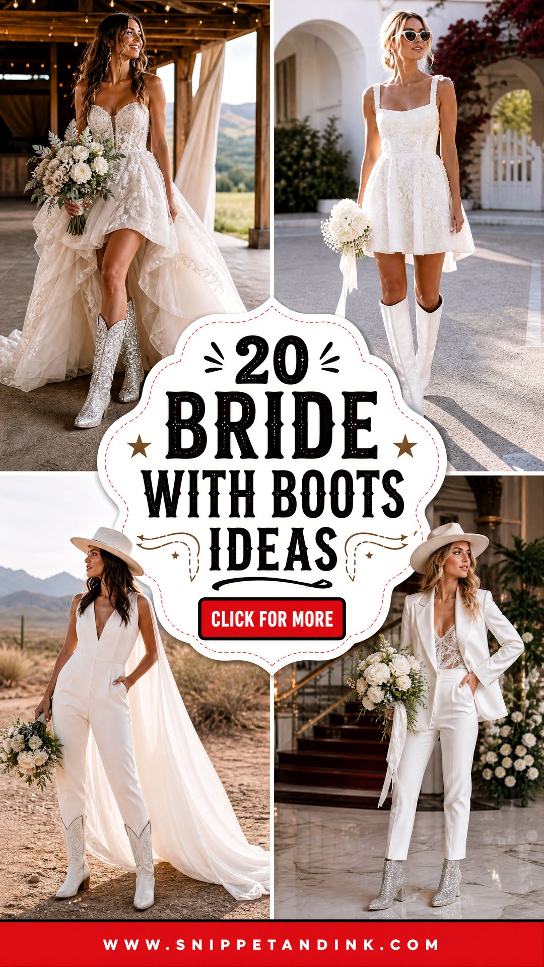 20 Bride with Boots Ideas Bold Wedding Looks for Every Season - 20 Bride with Boots Ideas: Bold Wedding Looks for Every Season
