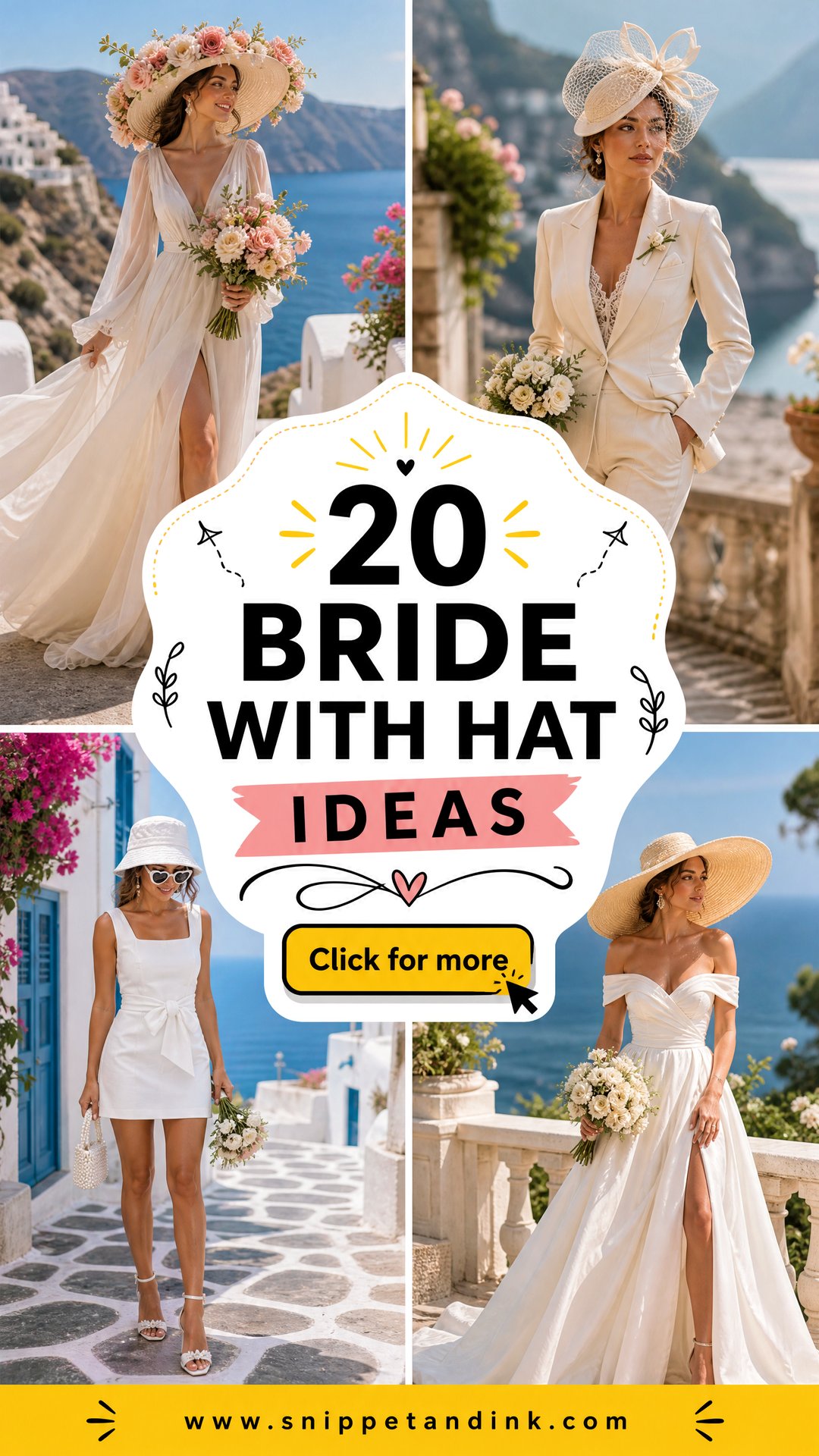 20 Bride with Hat Ideas Chic Western Looks for Modern Weddings - 20 Bride with Hat Ideas: Chic Western Looks for Modern Weddings