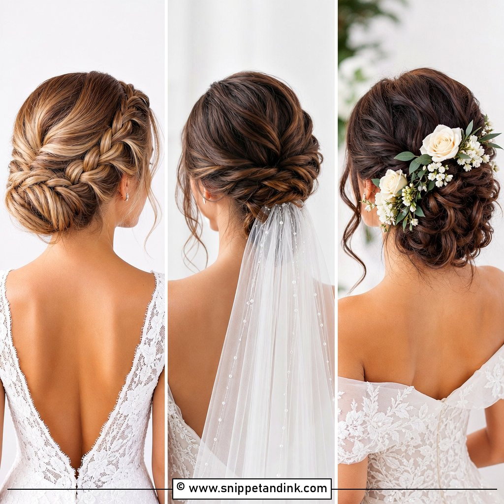 20 Brides Updo Hairstyles for Elegant Wedding Inspiration