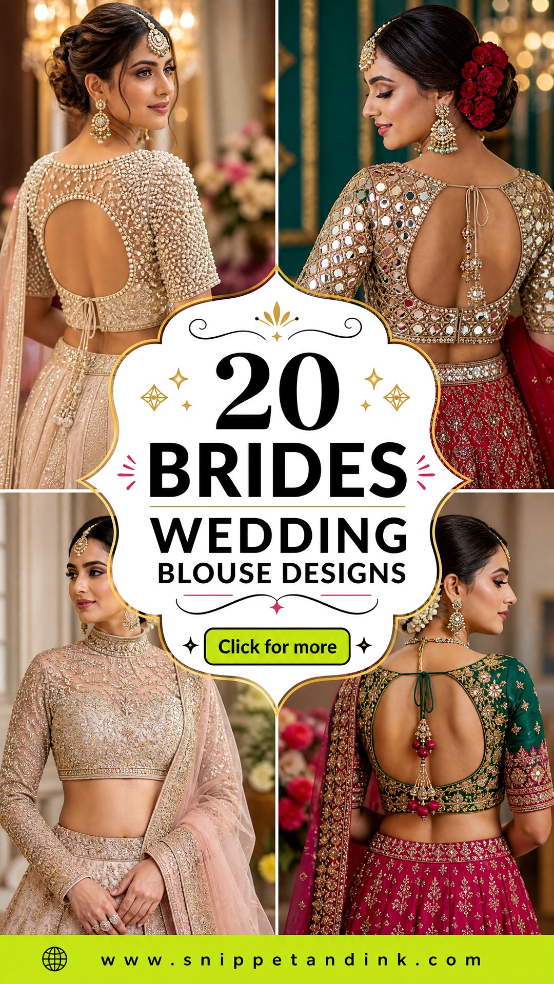 20 Brides Wedding Blouse Designs Chic Designs for Modern Brides - 20 Brides Wedding Blouse Designs: Chic Designs for Modern Brides