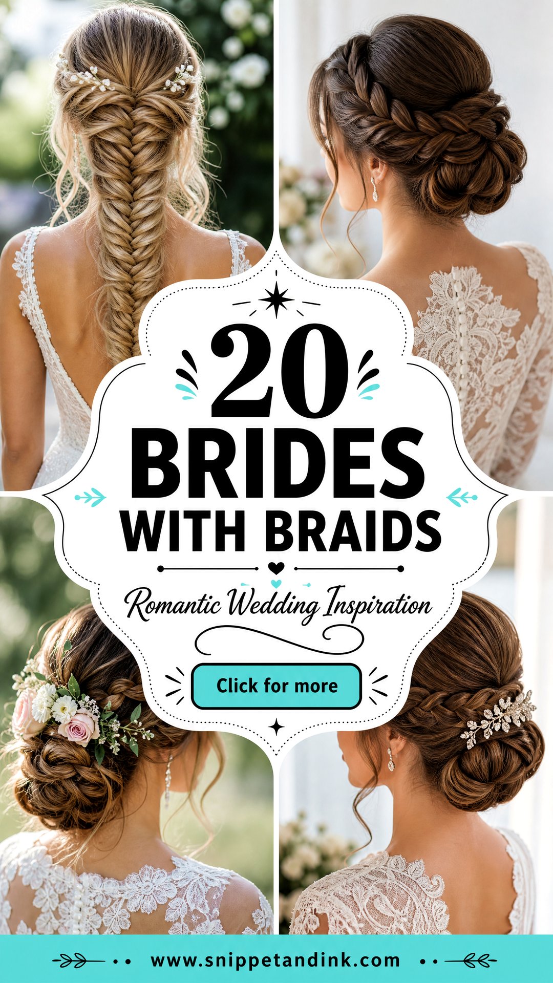 20 Brides with Braids for Romantic Wedding Inspiration - 20 Brides with Braids for Romantic Wedding Inspiration