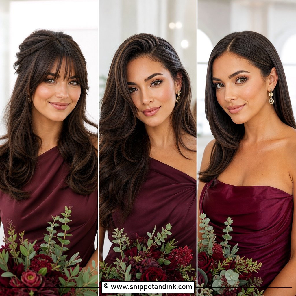 20 Bridesmaid Blowout Hairstyles for Sleek Wedding Glam