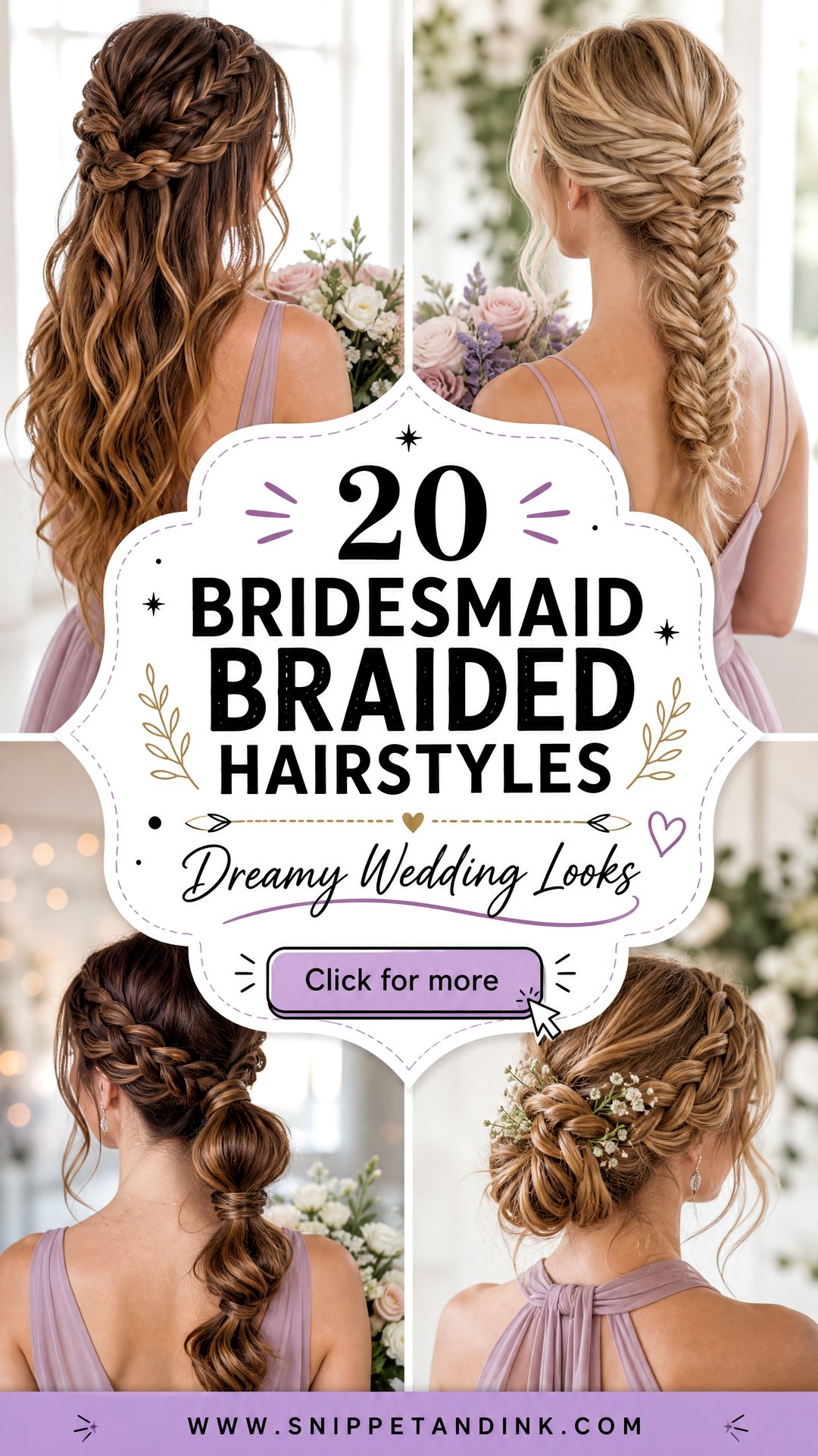 20 Bridesmaid Braided Hairstyles for Dreamy Wedding Looks - 20 Bridesmaid Braided Hairstyles for Dreamy Wedding Looks