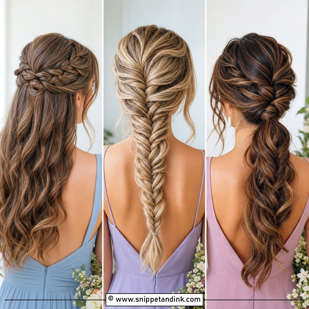 20 Bridesmaid Braided Hairstyles for Dreamy Wedding Looks