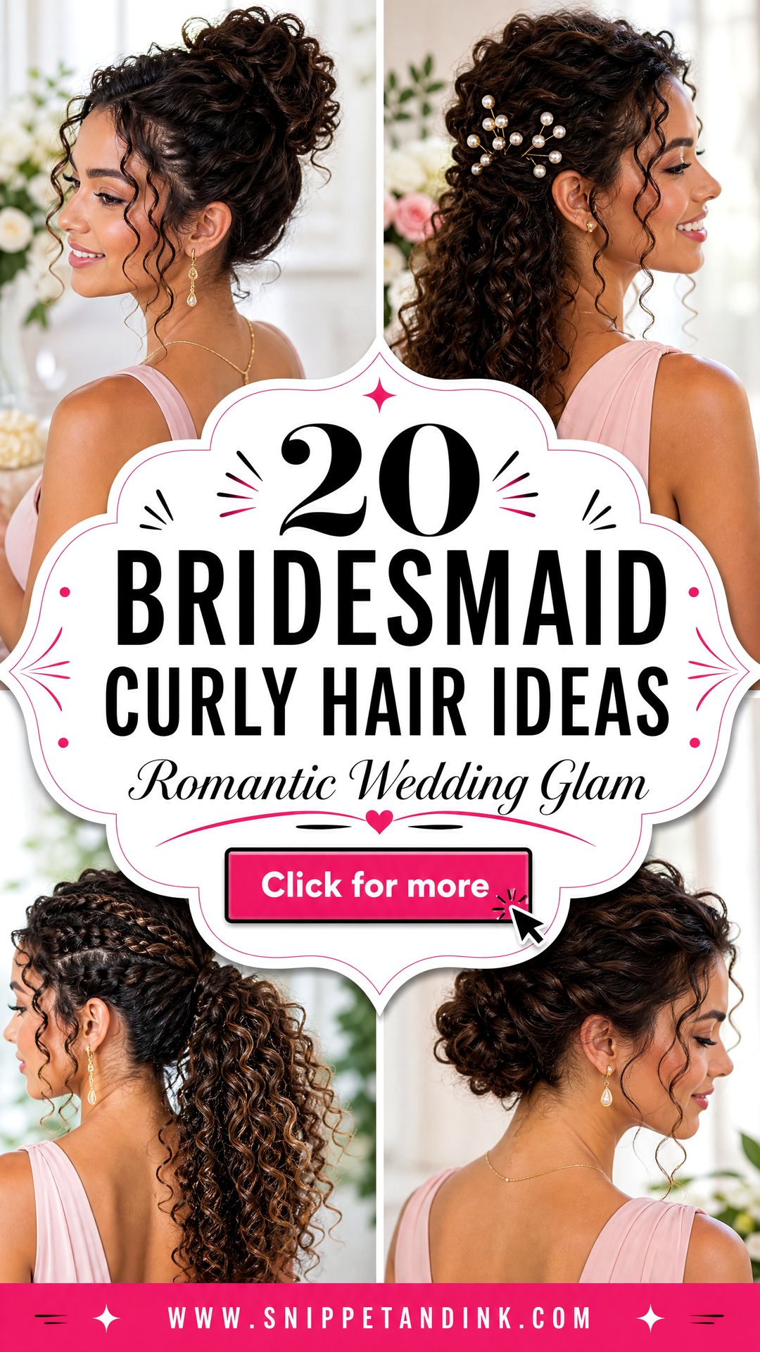 20 Bridesmaid Curly Hair Ideas for Romantic Wedding Glam - 20 Bridesmaid Curly Hair Ideas for Romantic Wedding Glam
