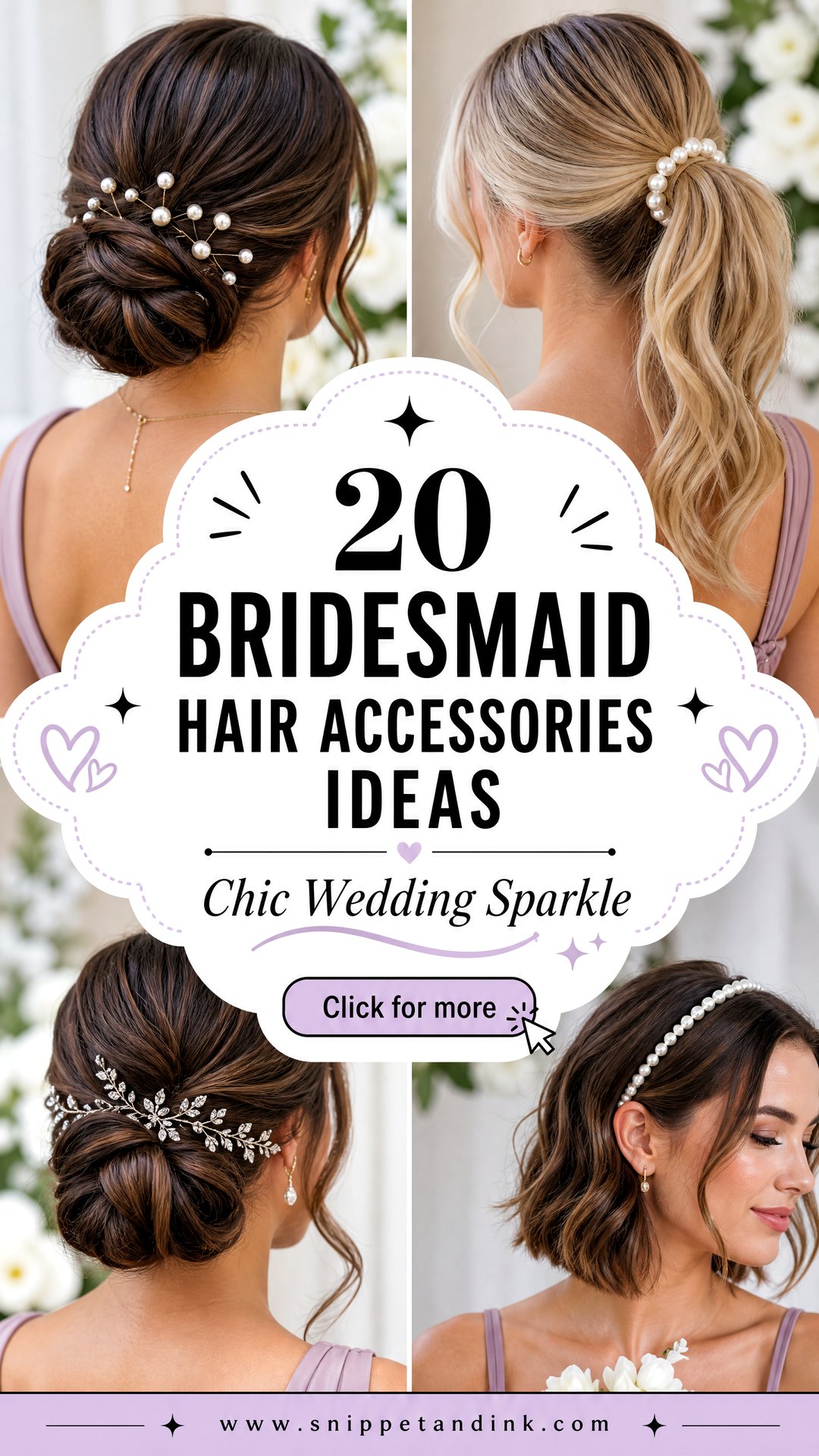 20 Bridesmaid Hair Accessories Ideas for Chic Weddings - 20 Bridesmaid Hair Accessories Ideas for Chic Weddings