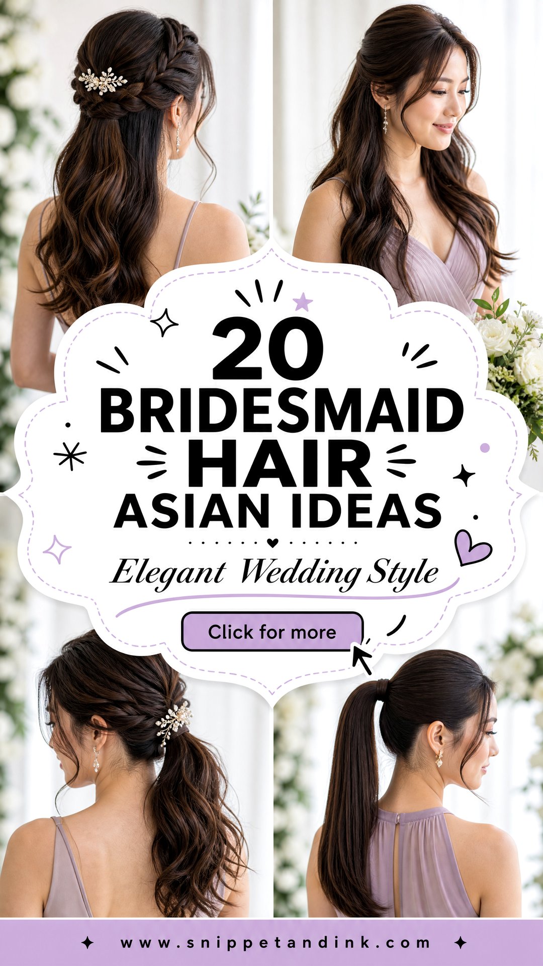 20 Bridesmaid Hair Asian Ideas for Elegant Wedding Style - 20 Bridesmaid Hair Asian Ideas for Elegant Wedding Style