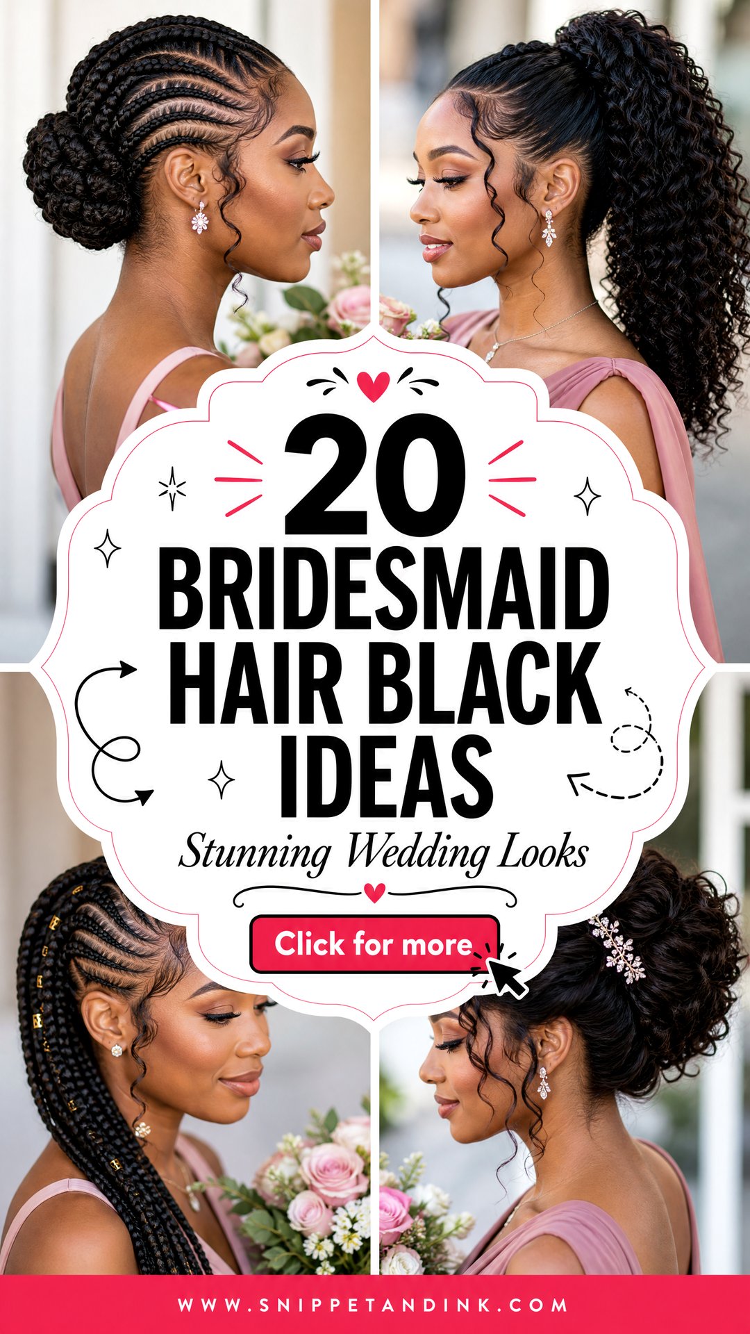 20 Bridesmaid Hair Black Ideas for Stunning Wedding Looks - 20 Bridesmaid Hair Black Ideas for Stunning Wedding Looks