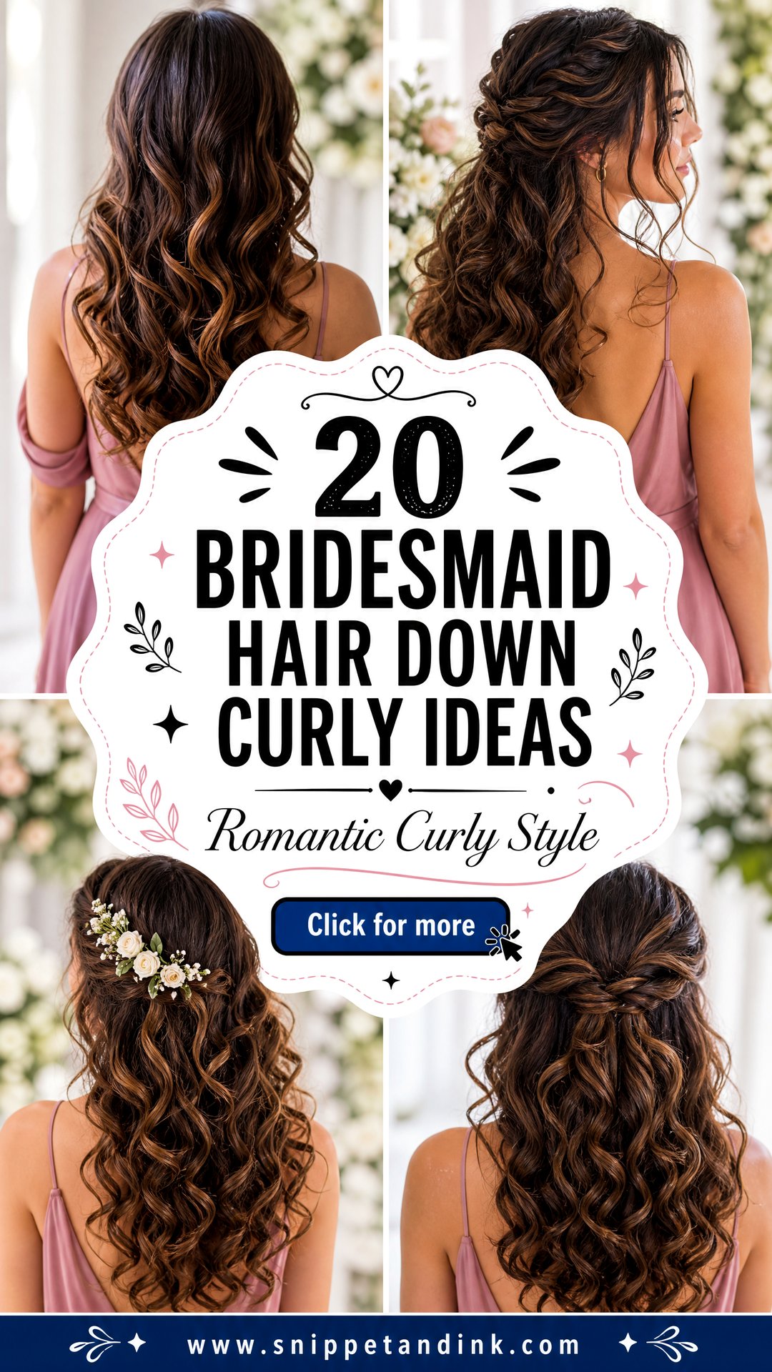 20 Bridesmaid Hair Down Curly Ideas for Romantic Style - 20 Bridesmaid Hair Down Curly Ideas for Romantic Style