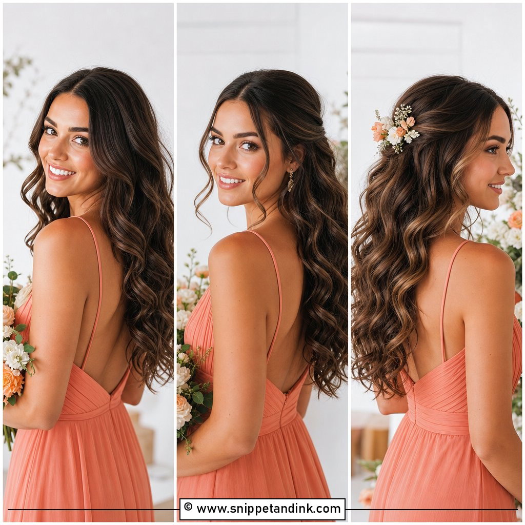 20 Bridesmaid Hair Down Curly Ideas for Romantic Style