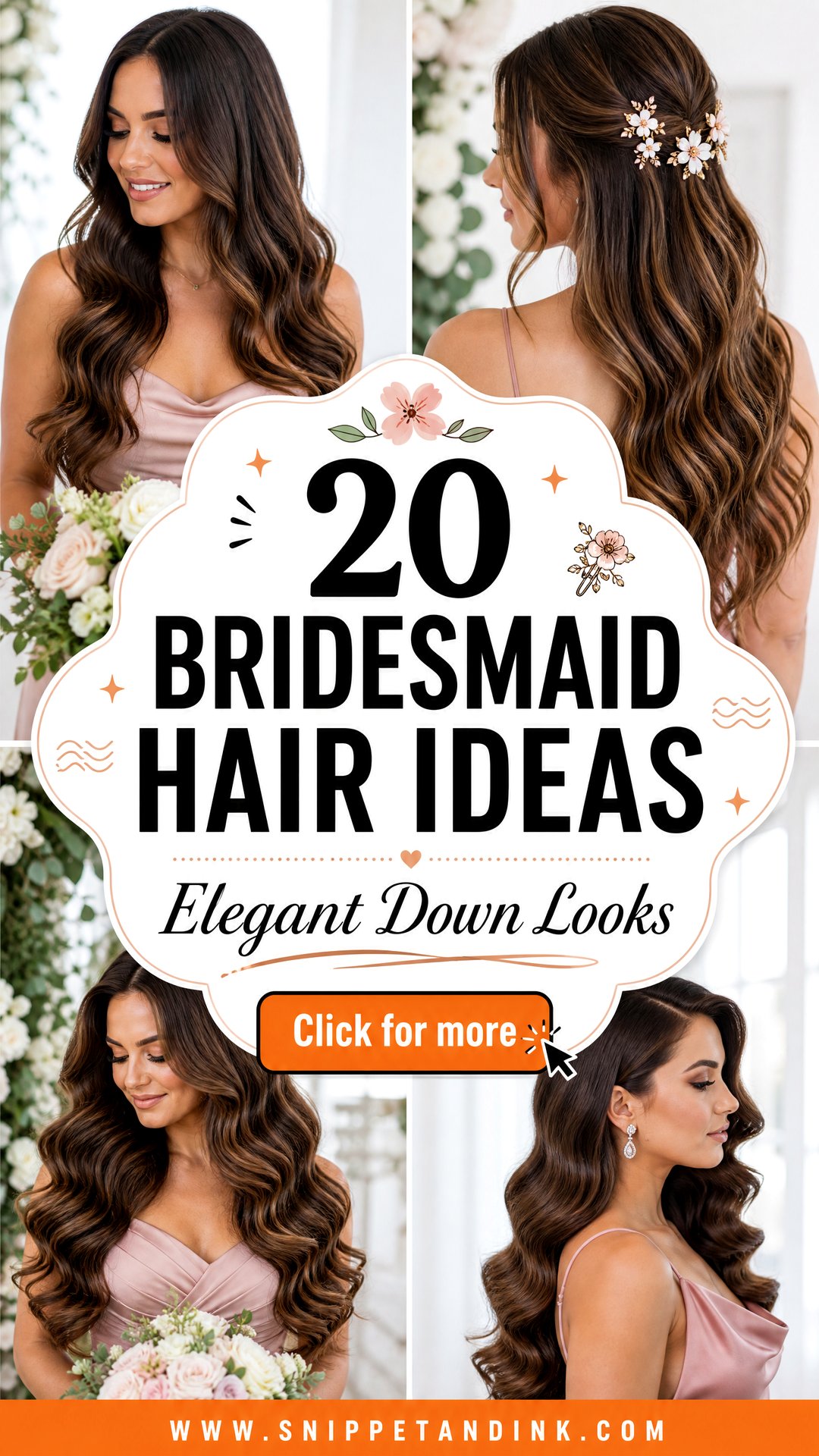 20 Bridesmaid Hair Ideas Down for Elegant Wedding Looks - 20 Bridesmaid Hair Ideas Down for Elegant Wedding Looks