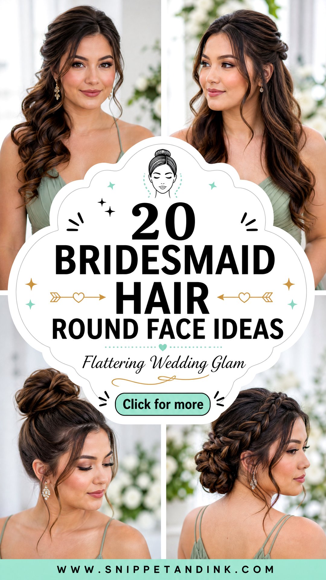 20 Bridesmaid Hair Round Face Ideas for Flattering Glam - 20 Bridesmaid Hair Round Face Ideas for Flattering Glam
