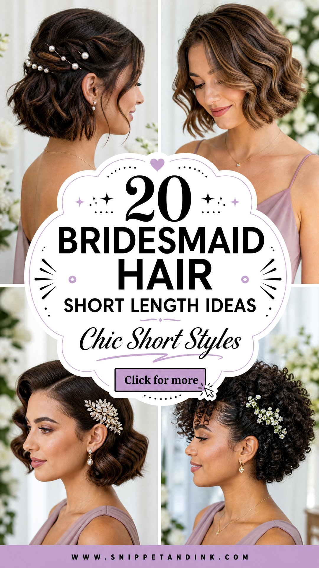 20 Bridesmaid Hair Short Length Ideas for Chic Wedding Looks - 20 Bridesmaid Hair Short Length Ideas for Chic Wedding Looks