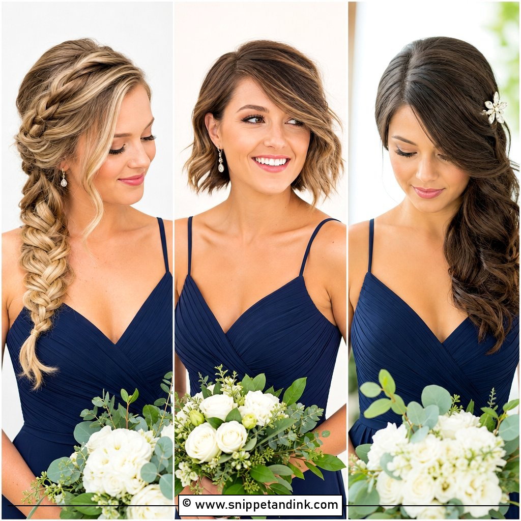 20 Bridesmaid Hair Side Swept Ideas for Elegant Wedding Glam