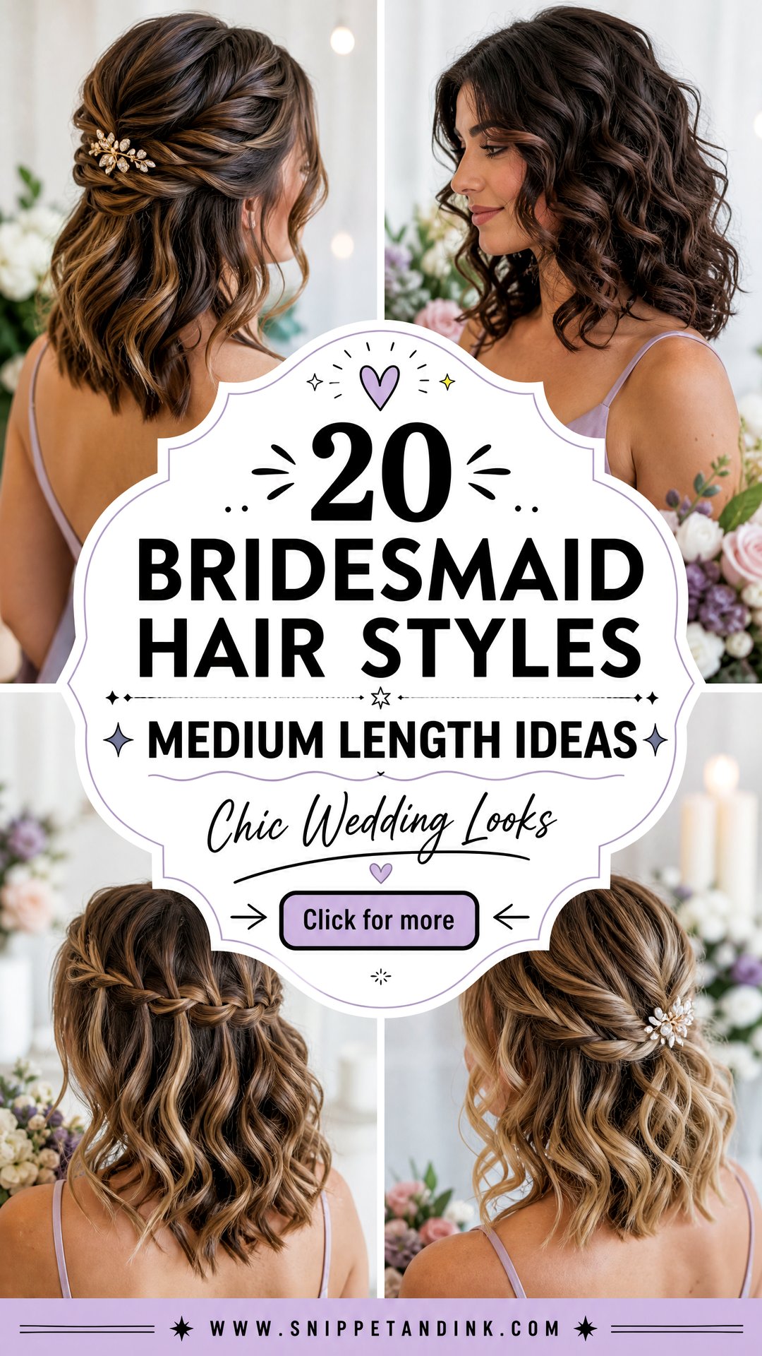 20 Bridesmaid Hair Styles Medium Length for Chic Weddings - 20 Bridesmaid Hair Styles Medium Length for Chic Weddings