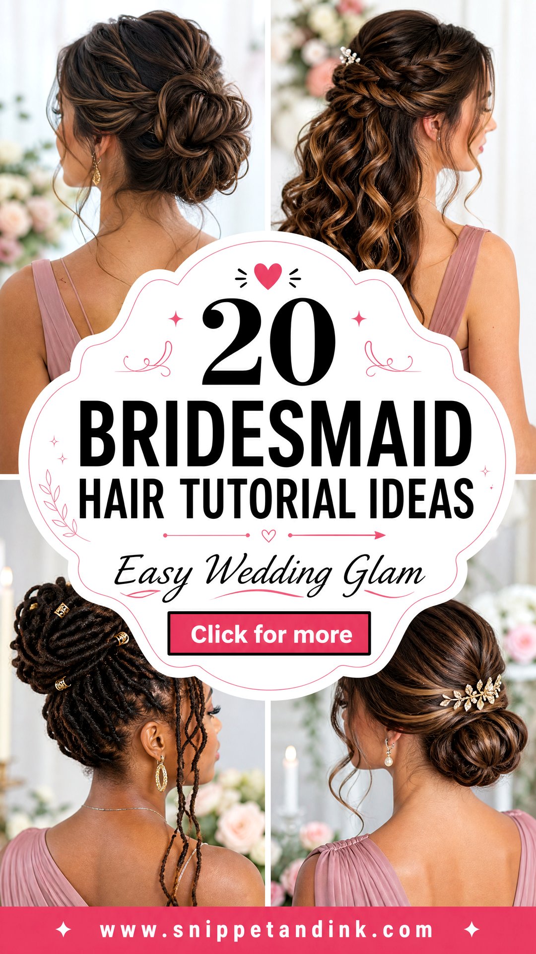 20 Bridesmaid Hair Tutorial Ideas for Easy Wedding Glam - 20 Bridesmaid Hair Tutorial Ideas for Easy Wedding Glam