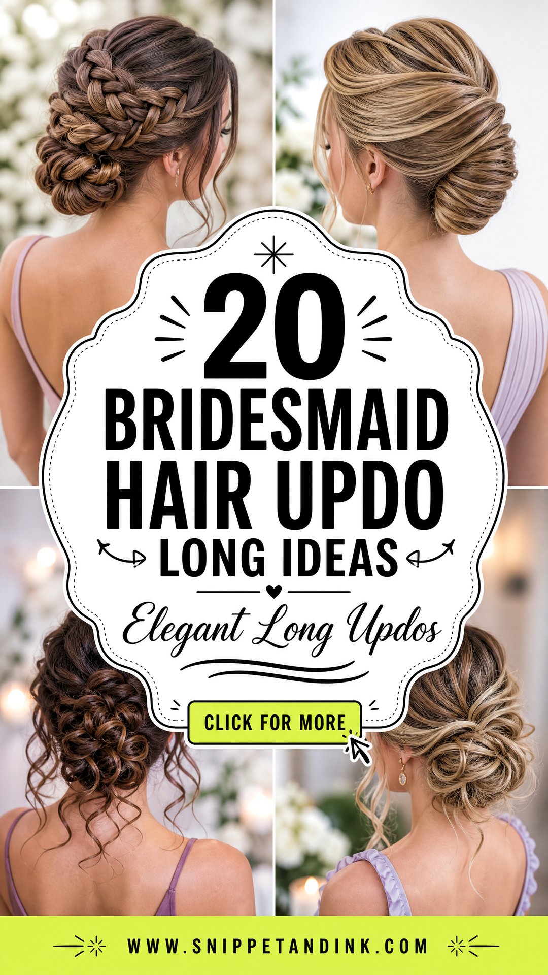 20 Bridesmaid Hair Updo Long Ideas for Elegant Weddings - 20 Bridesmaid Hair Updo Long Ideas for Elegant Weddings