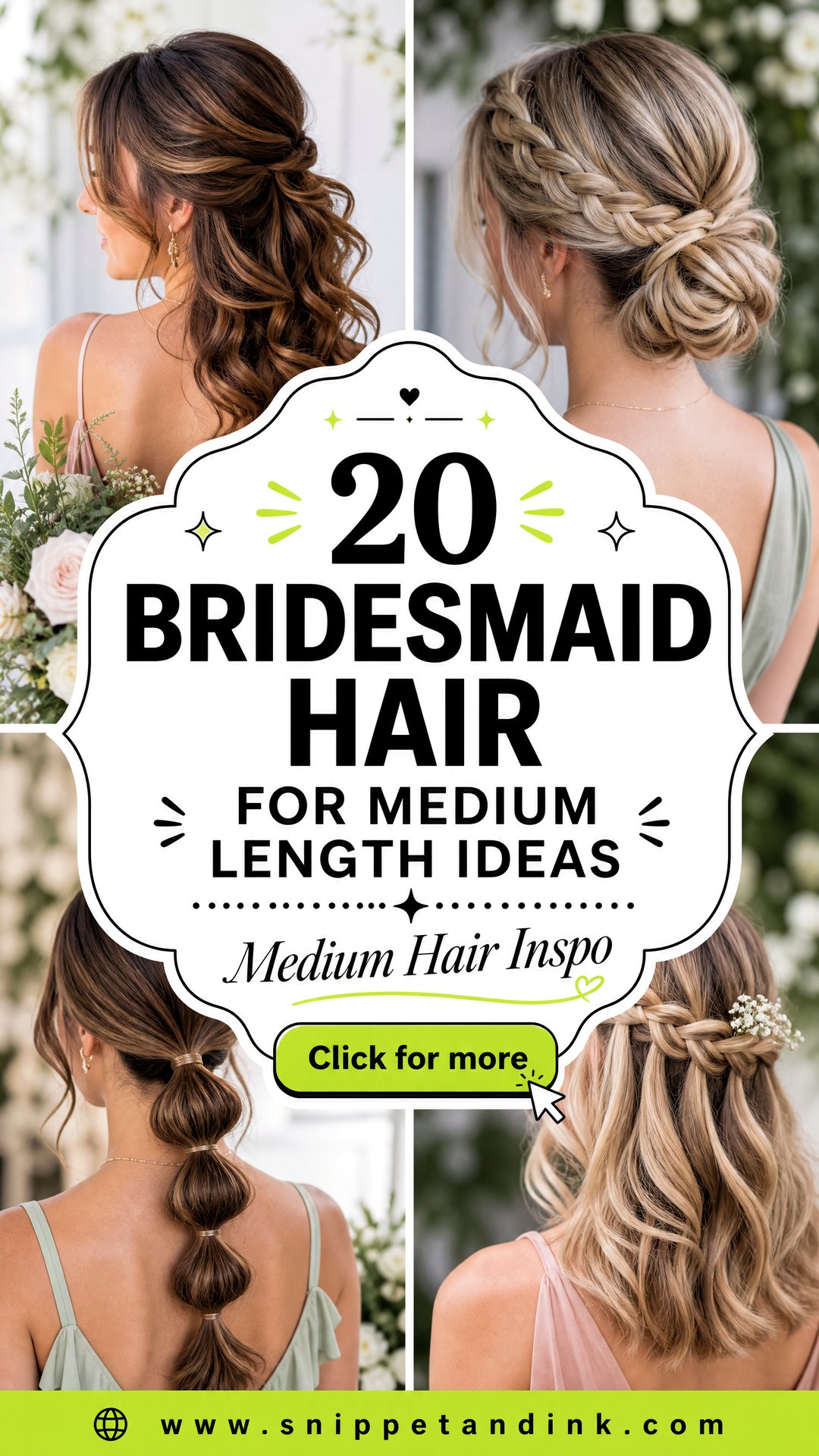 20 Bridesmaid Hair for Medium Length Ideas to Inspire - 20 Bridesmaid Hair for Medium Length Ideas to Inspire