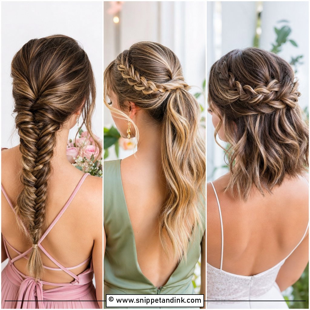 20 Bridesmaid Hair with Braid Ideas for Romantic Looks