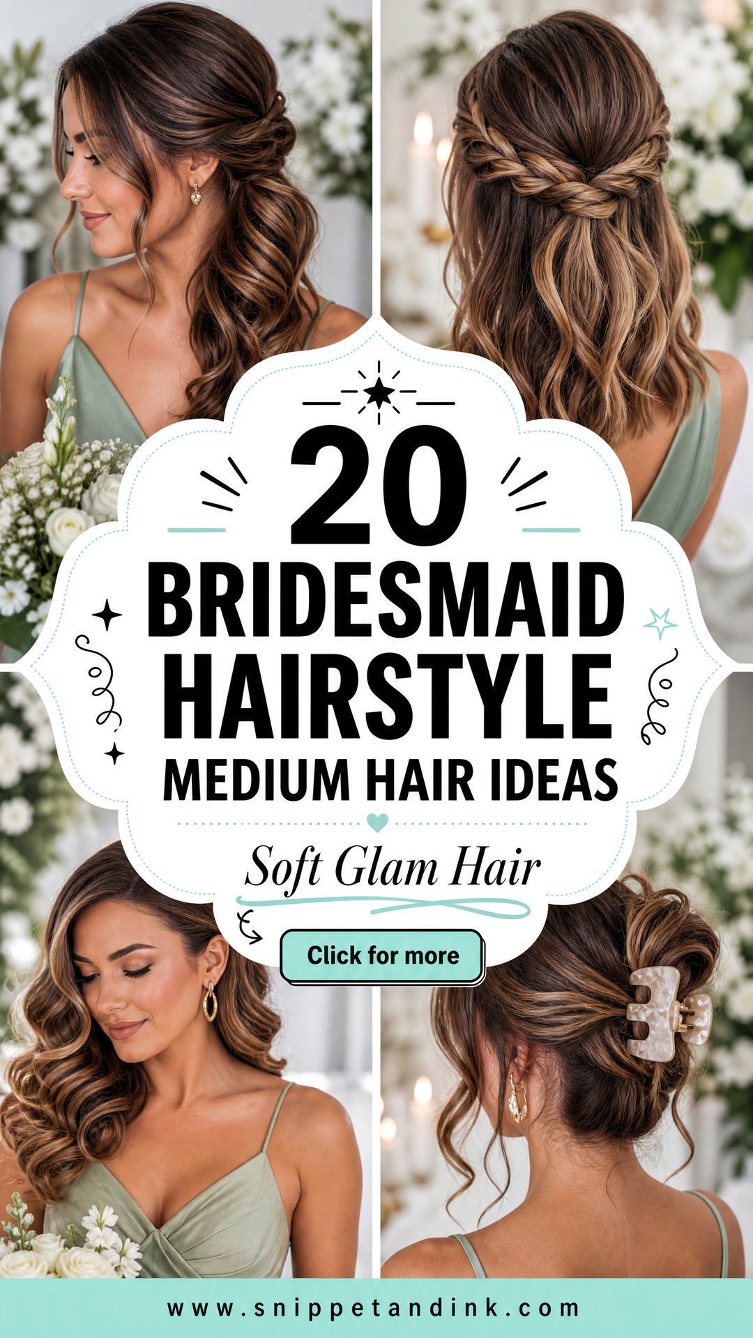 20 Bridesmaid Hairstyle Medium Hair Ideas for Soft Glam - 20 Bridesmaid Hairstyle Medium Hair Ideas for Soft Glam