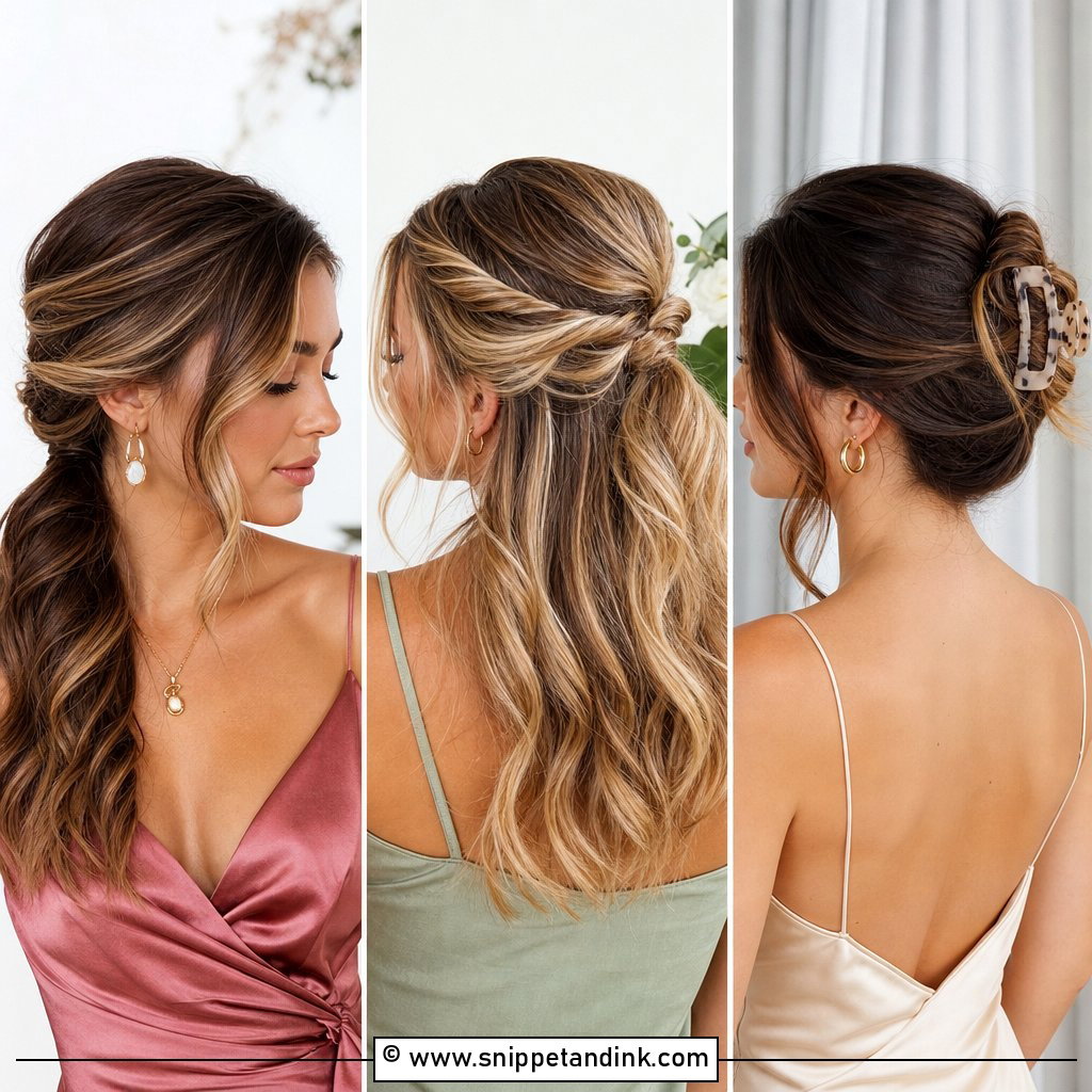 20 Bridesmaid Hairstyle Medium Hair Ideas for Soft Glam