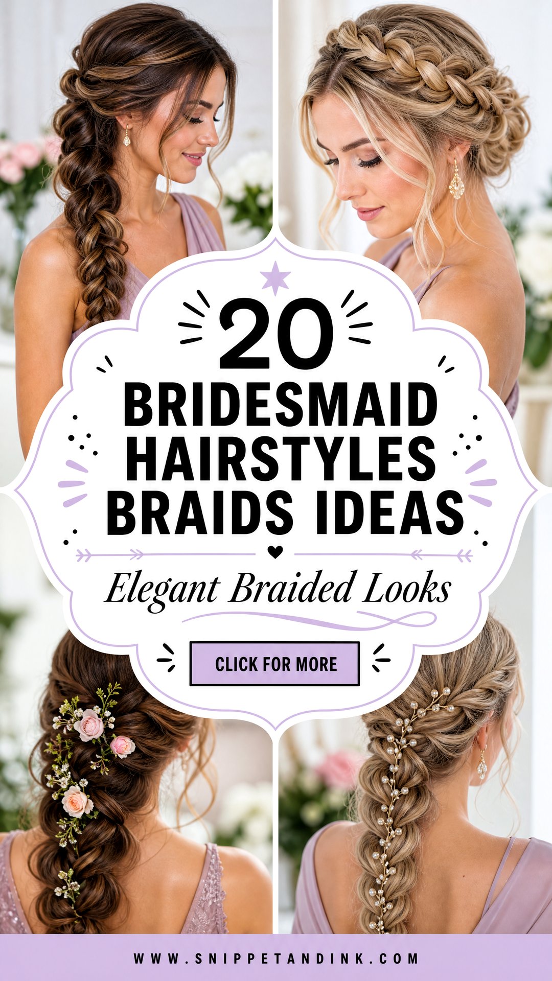 20 Bridesmaid Hairstyles Braids Elegant Wedding Looks - 20 Bridesmaid Hairstyles Braids: Elegant Wedding Looks