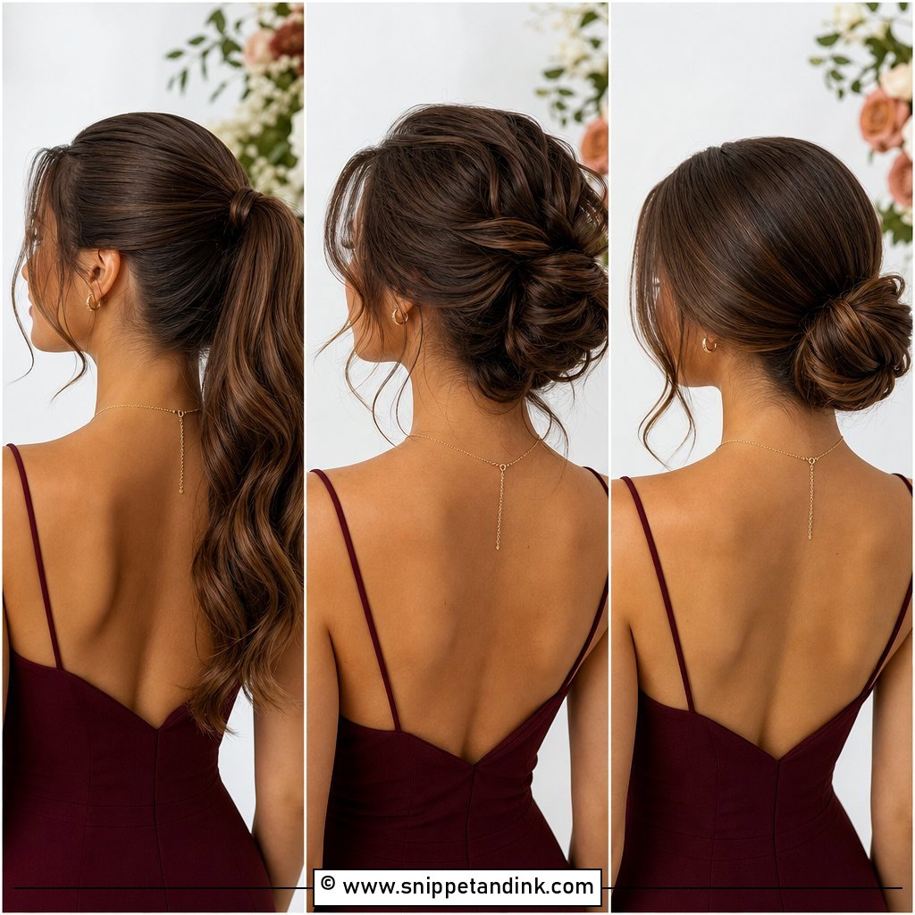 20 Bridesmaid Hairstyles Brown Hair for Warm Elegant Looks