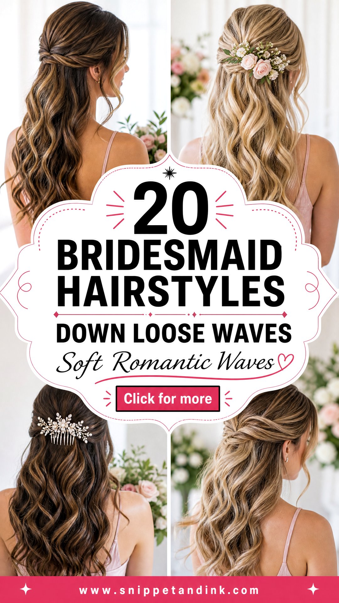 20 Bridesmaid Hairstyles Down Loose Waves for Romantic Style - 20 Bridesmaid Hairstyles Down Loose Waves for Romantic Style