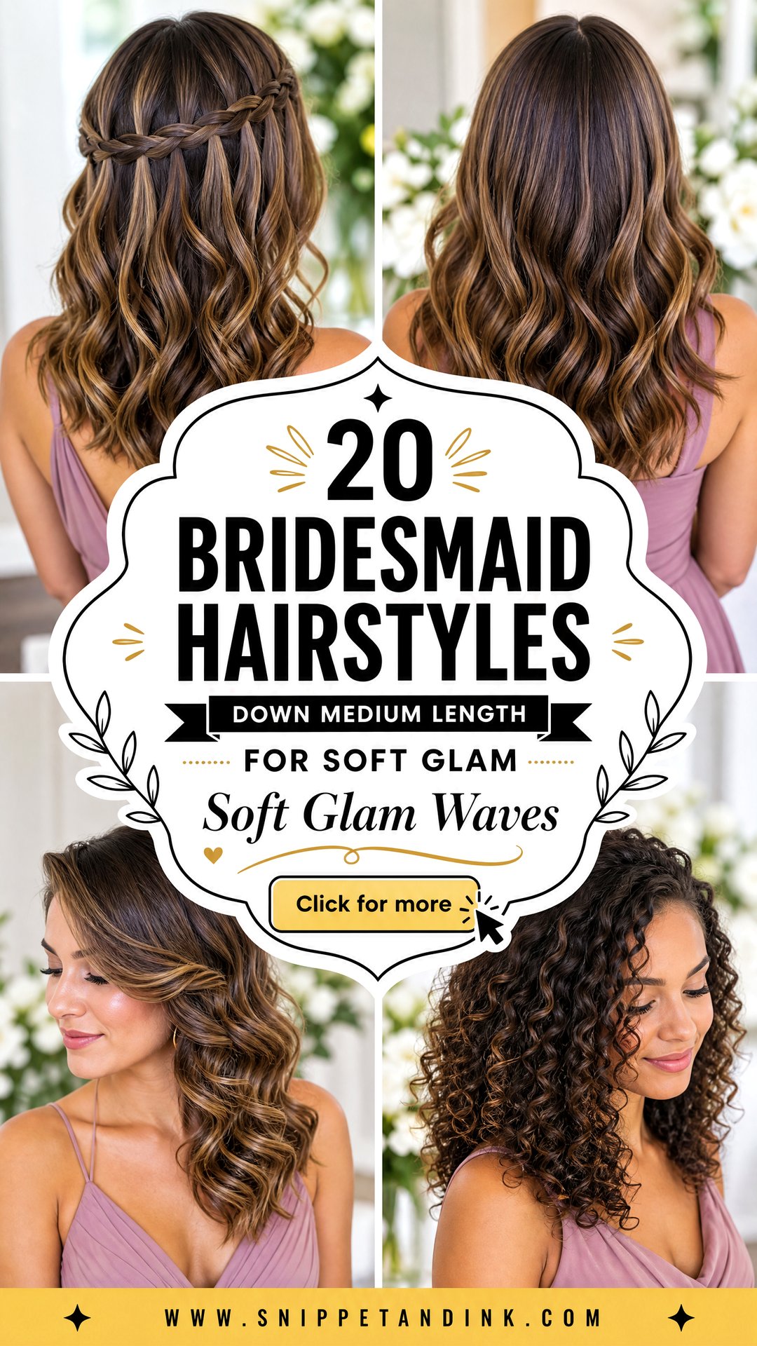 20 Bridesmaid Hairstyles Down Medium Length for Soft Glam - 20 Bridesmaid Hairstyles Down Medium Length for Soft Glam