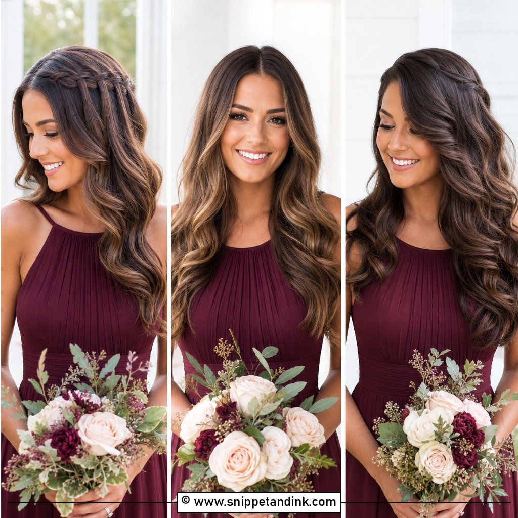 20 Bridesmaid Hairstyles Down Medium Length for Soft Glam
