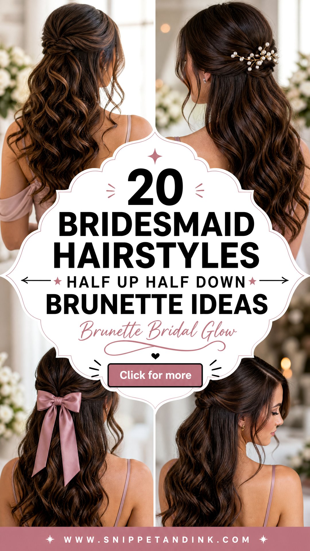 20 Bridesmaid Hairstyles Half Up Half Down Brunette Ideas - 20 Bridesmaid Hairstyles Half Up Half Down Brunette Ideas