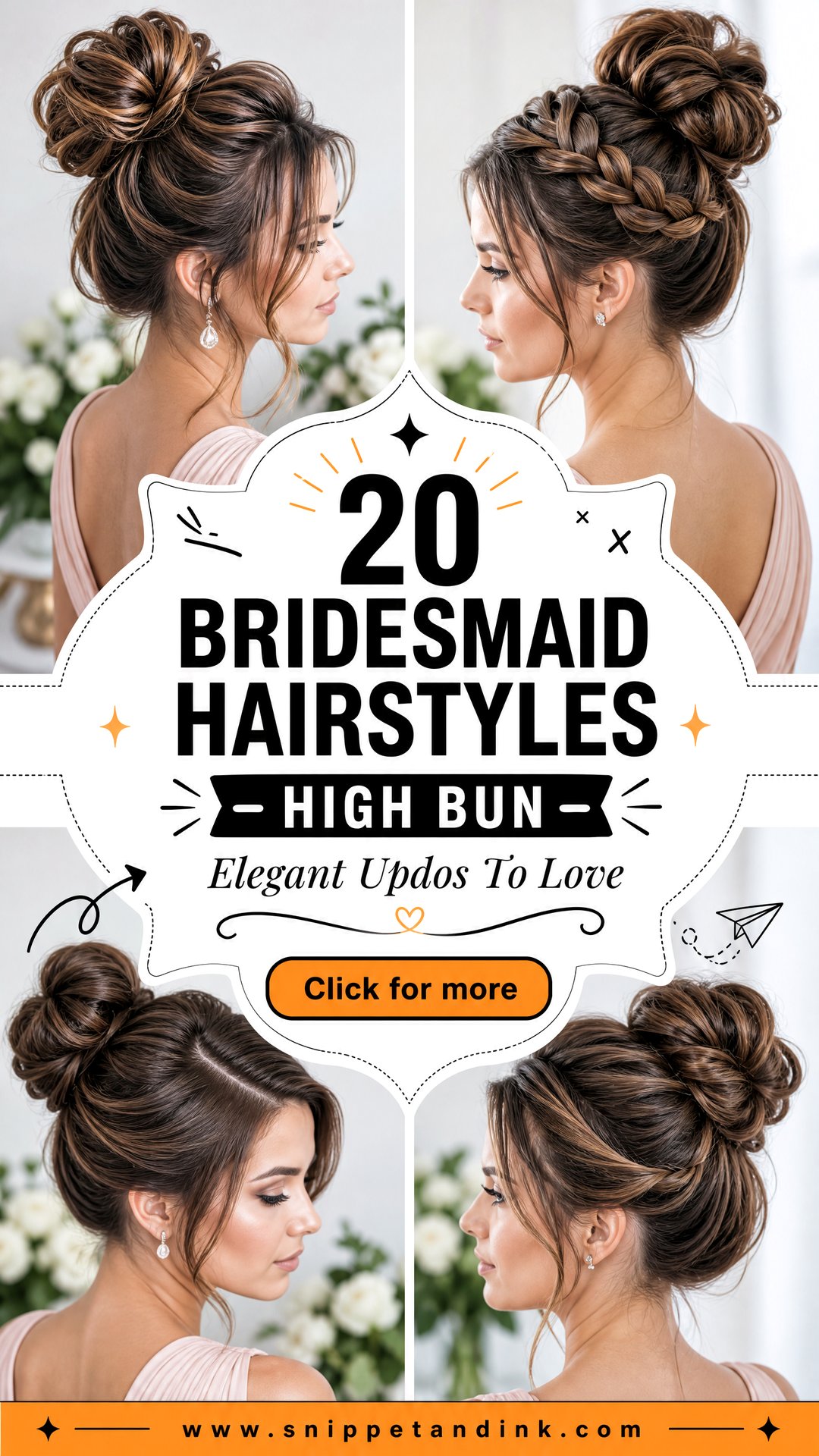 20 Bridesmaid Hairstyles High Bun Elegant Updos To Love - 20 Bridesmaid Hairstyles High Bun: Elegant Updos To Love