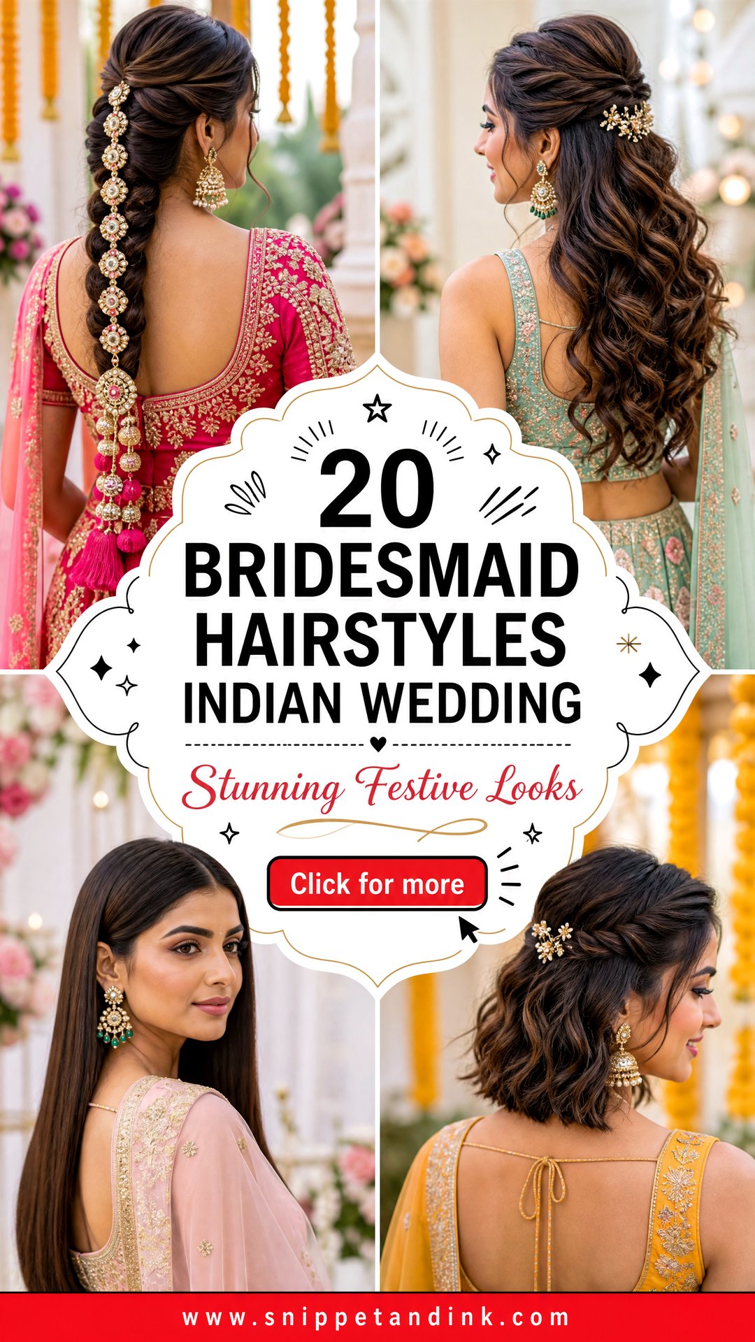 20 Bridesmaid Hairstyles Indian Wedding Stunning Festive Looks - 20 Bridesmaid Hairstyles Indian Wedding: Stunning Festive Looks