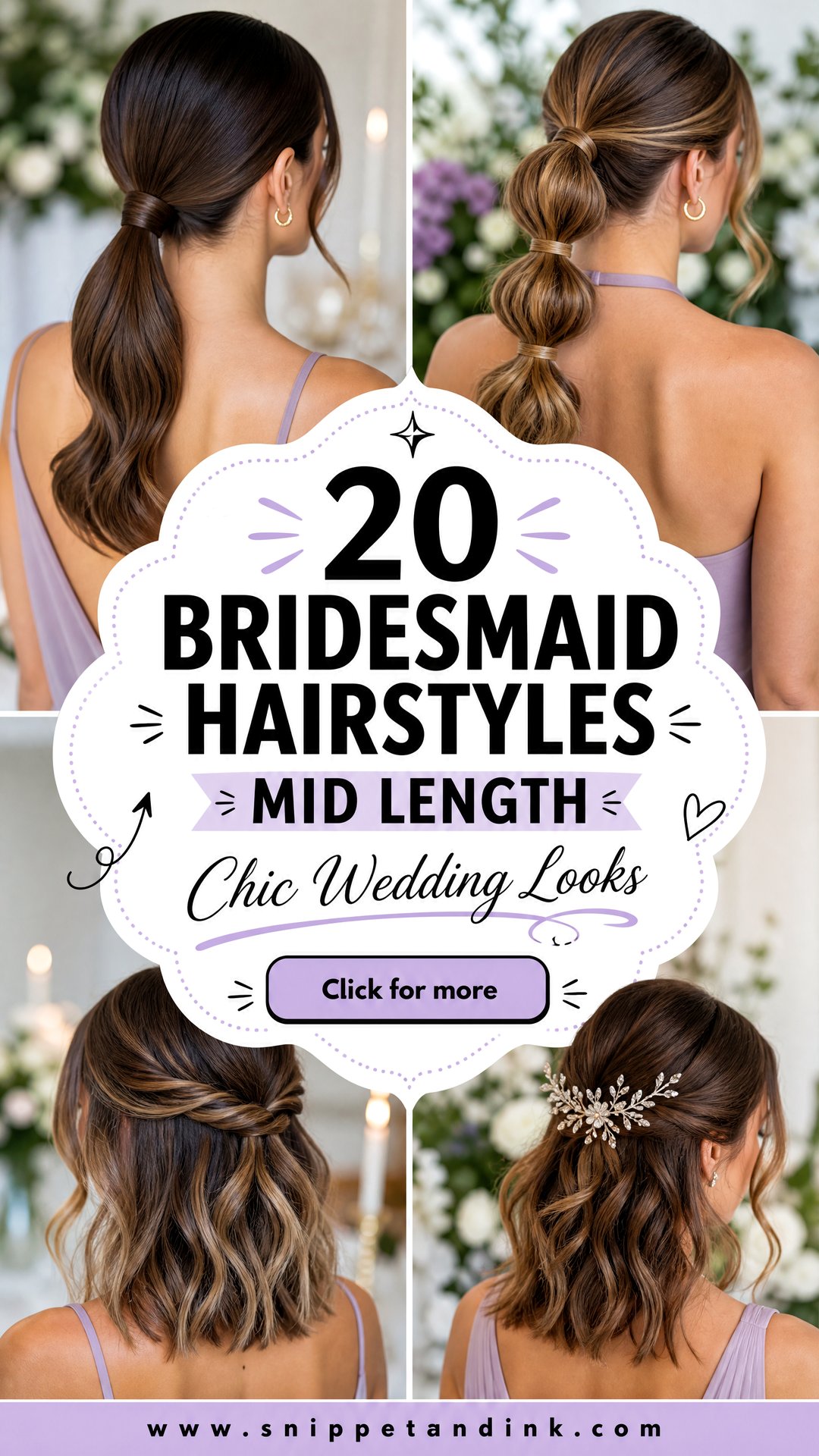 20 Bridesmaid Hairstyles Mid Length Chic Wedding Looks - 20 Bridesmaid Hairstyles Mid Length: Chic Wedding Looks