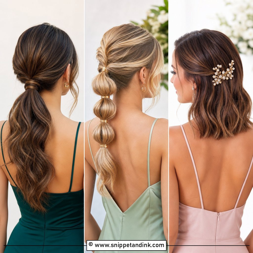 20 Bridesmaid Hairstyles Mid Length Chic Wedding Looks