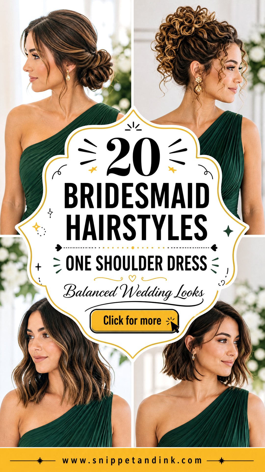 20 Bridesmaid Hairstyles One Shoulder Dress Balanced Looks - 20 Bridesmaid Hairstyles One Shoulder Dress: Balanced Looks