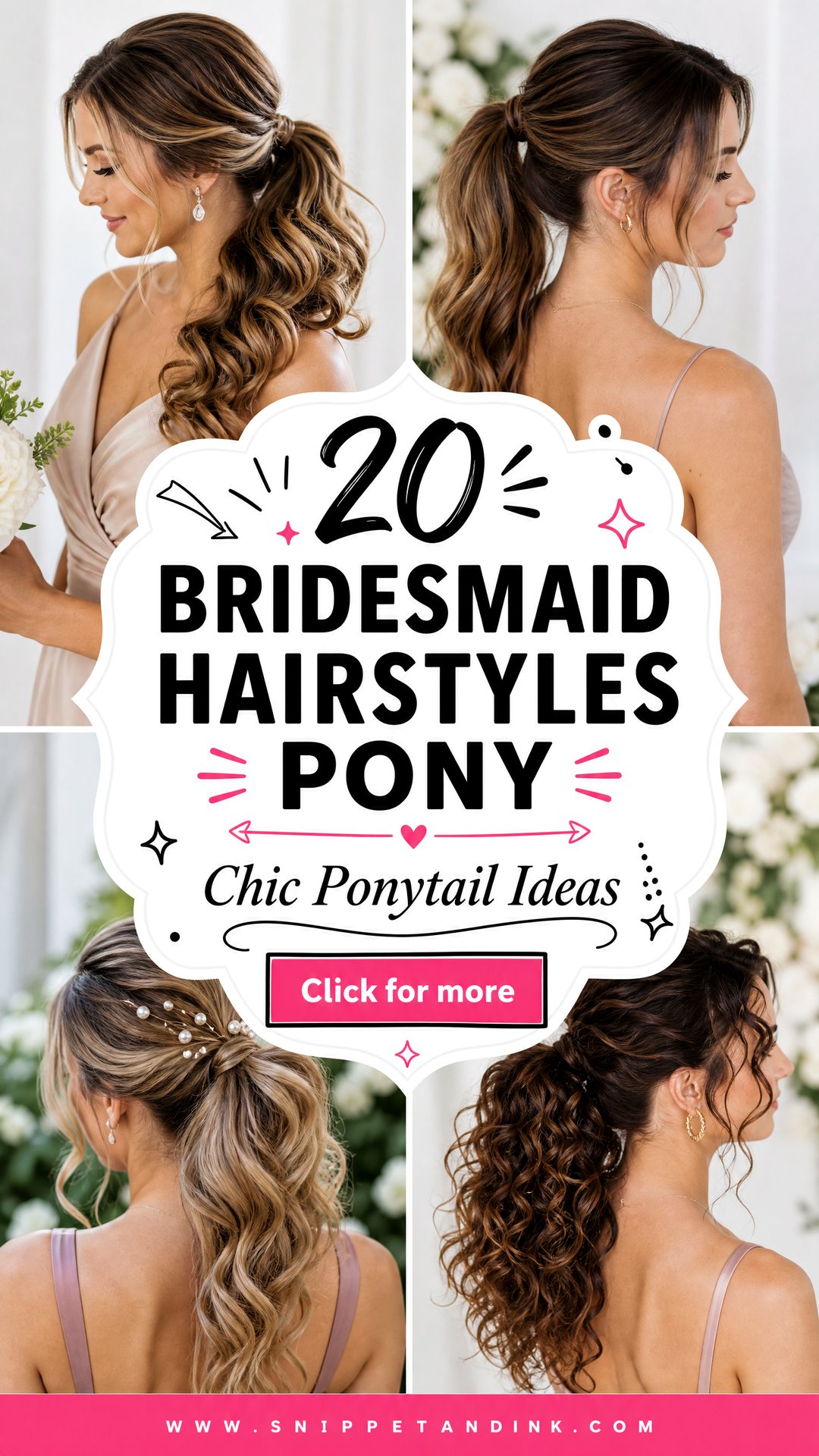 20 Bridesmaid Hairstyles Pony Chic Wedding Ponytail Ideas - 20 Bridesmaid Hairstyles Pony: Chic Wedding Ponytail Ideas