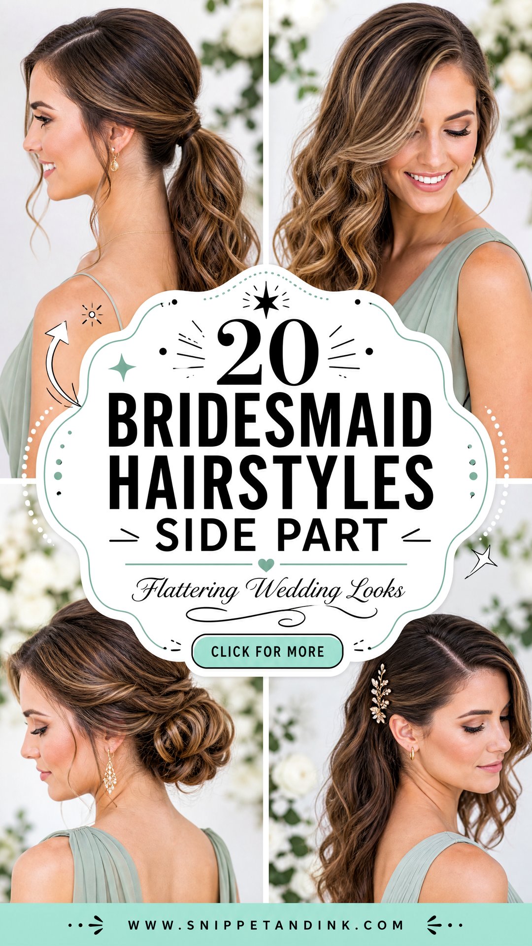 20 Bridesmaid Hairstyles Side Part Flattering Wedding Looks - 20 Bridesmaid Hairstyles Side Part: Flattering Wedding Looks