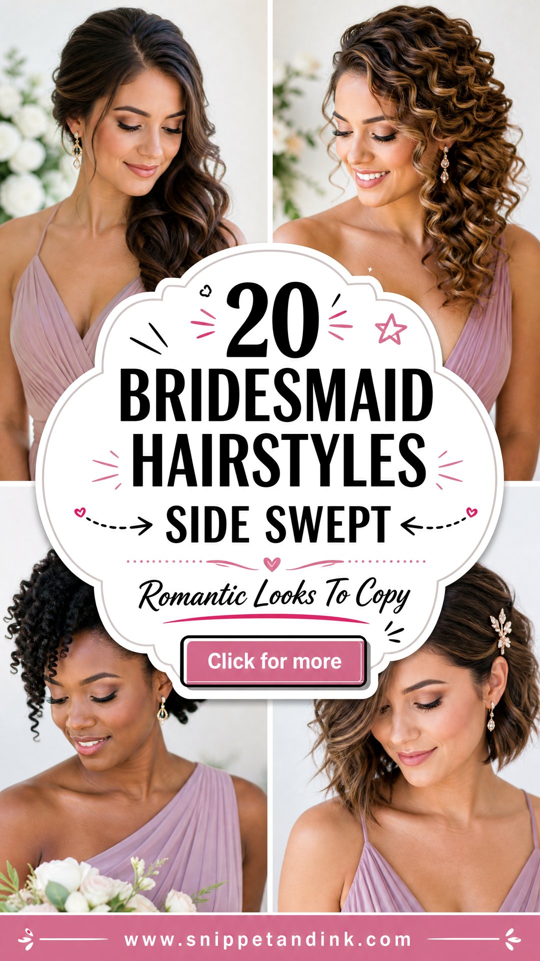20 Bridesmaid Hairstyles Side Swept Romantic Looks To Copy - 20 Bridesmaid Hairstyles Side Swept: Romantic Looks To Copy