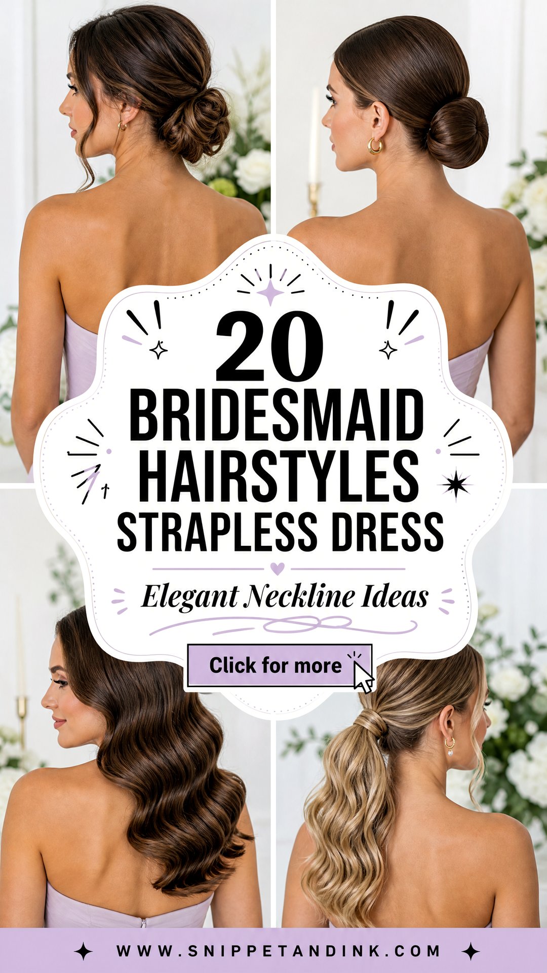 20 Bridesmaid Hairstyles Strapless Dress Elegant Neckline Ideas - 20 Bridesmaid Hairstyles Strapless Dress: Elegant Neckline Ideas