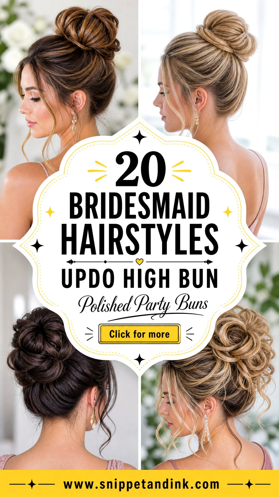 20 Bridesmaid Hairstyles Updo High Bun Polished Party Looks - 20 Bridesmaid Hairstyles Updo High Bun: Polished Party Looks