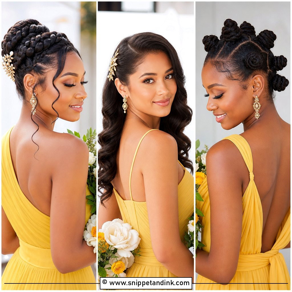 20 Bridesmaid Hairstyles for Black Women Elegant Ideas