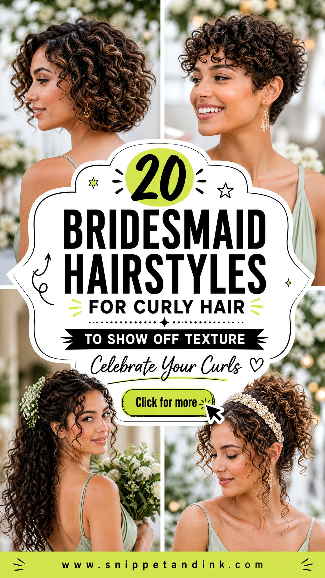20 Bridesmaid Hairstyles for Curly Hair to Show Off Texture - 20 Bridesmaid Hairstyles for Curly Hair to Show Off Texture
