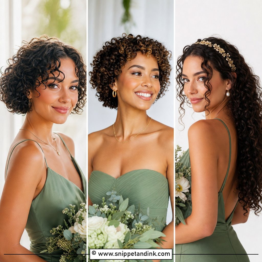 20 Bridesmaid Hairstyles for Curly Hair to Show Off Texture